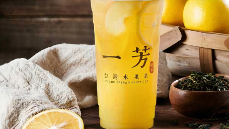 Aiyu Orange Fruit Tea Liǔ Dīng Ài Yù Shuǐ Guǒ Chá