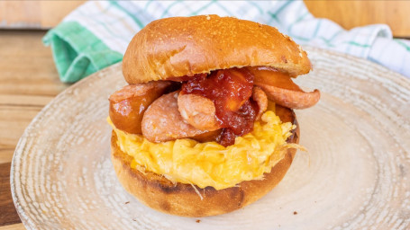 Loaded Sausage Breakfast Sandwich