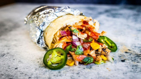 Scorpion Pepper Shredded Chicken Burrito