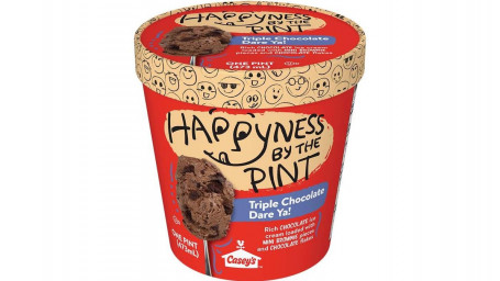 Happyness By The Pint Triple Chocolate Dare Ya! Sorvete, 16 Onças