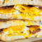 Breakfast Double Fried Egg Sandwich
