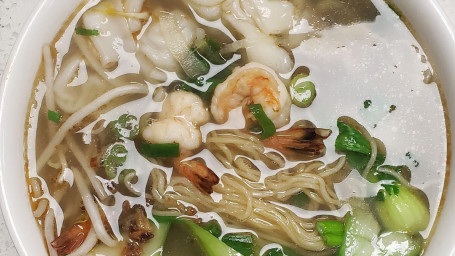 N2. Wonton Seafood With Egg Noodles Soup