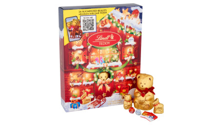 Calendário Do Advento De Realidade Aumentada Lindt Teddy