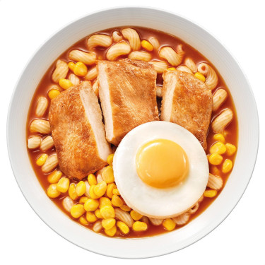 Frango Grelhado Com Ovo Massa Torcida Sopa Rica De Tomate Bǎn Shāo Jī Tuǐ Niǔ Niǔ Fěn Pèi Dàn Fān Jiā Nóng Tāng