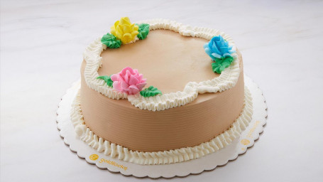 Mocha Greeting Cake 8 Round