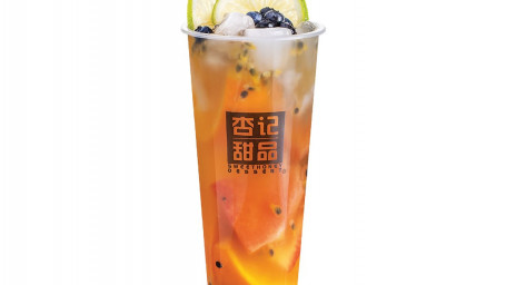 Fresh Super Mix Fruits Green Tea Chāo Jí Shuǐ Guǒ Sì Jì Chūn