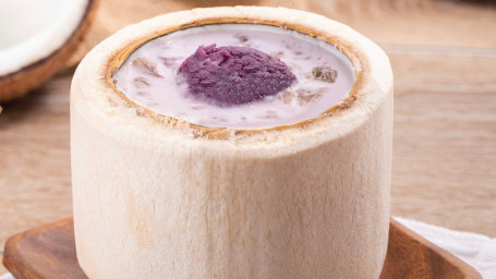 Coconut Jelly With Ube Peach Gum Yē Qīng Zǐ Shǔ Táo Jiāo Nǎi Dòng