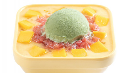 Mango Pomelo Sago Matcha Ice Cream Yáng Zhī Gān Lù Pèi Lǜ Chá Xuě Gāo