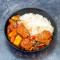Sweet And Sour Chicken-Less With Steamed Rice (Vg)