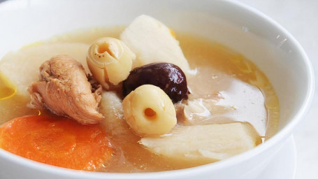 34. Chinese Yam With Pork Rib Soup Shān Yào Lóng Gǔ Tāng