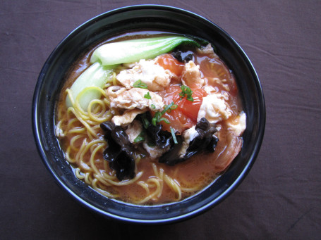 Hand-Pulled Noodles With Tomato Egg Sauce (V) Xī Hóng Shì Jī Dàn Miàn