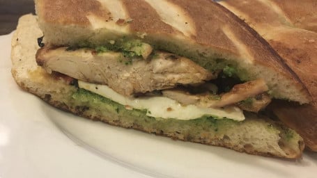 Pesto Grilled Chicken Press Sandwich