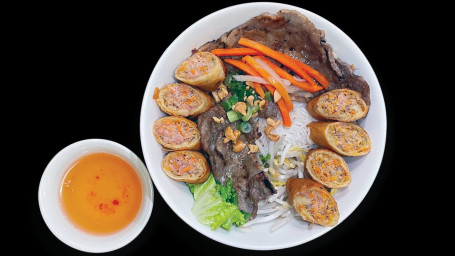 Grilled Beef Chả Giò Bún Bowl