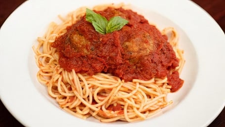 Pasta With Meatballs Or Meat Sauce