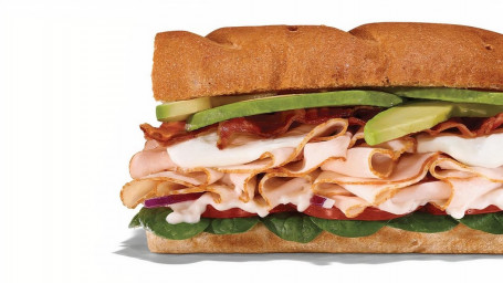 #12 Sliced Avo Turkey Cali Club 6 Inch Regular Sub