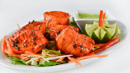 Tandoori Salmon Tikka (8Pcs)