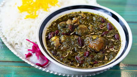 2. Shahsavar Ghormeh Sabzi With Meat