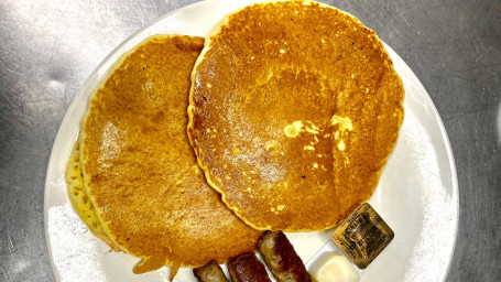 2 Pancakes W/ Meat