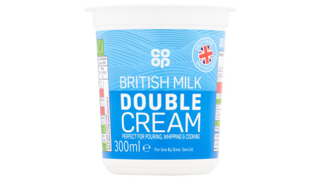Co-Op Fresh Double Cream 300Ml
