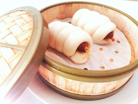 Steam Hong Kong Sausage Bun 2Pcs