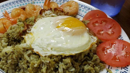 44. Tea Leaf Fried Rice With Shrimp