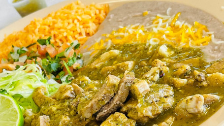 6. Chile Verde Plate