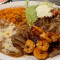 Camarones N' Carne Asada Plate