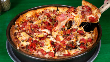 Pizza De Carne Pan Clark St.