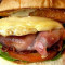 Hambúrguer De Café Da Manhã Com Bacon