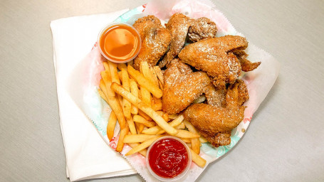 50 Whole Wings With Fries