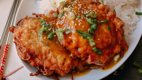 74. Pork Egg Foo Young