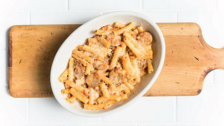 Ziti Assado Com Salsicha Italiana