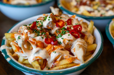 Buffalo Pulled Chicken Fries