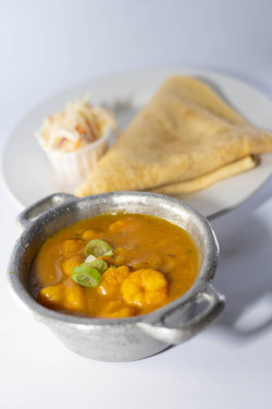 Roti- Curry Prawn (Plus Slaw)