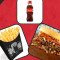 Dog-carne e bacon batata frita coca 200ml gratis