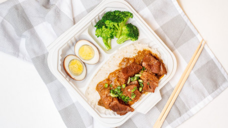 Spicy Curry Potato Beef Over Rice