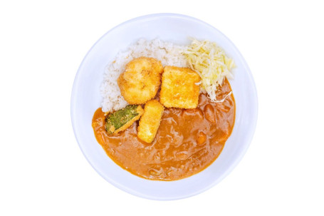 Tofu, Cauliflower Courgette Katsu Curry