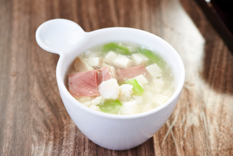 Sān Xiān Dòu Fǔ Gēng Lì Vegetables In Tofu Soup