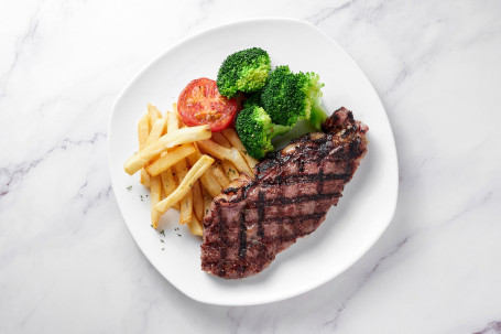 Tàn Shāo Niǔ Xī Lán Xī Lěng Niú Bā Char-Grilled N. Z Strip Loin Steak