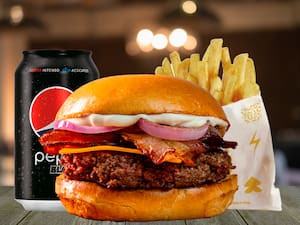 Combo Burger Do Cheff Com Batata Crocante E Refri 350Ml