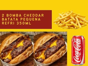 2 Cheddar Fritas Coca Cola Original 350Ml