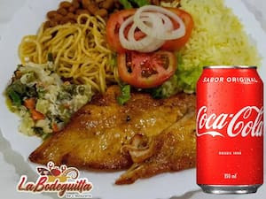 Marmitex Com Filé De Frango Coca-Cola Original 350Ml