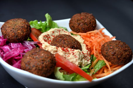 zhà dòu wán zi shā lǜ Falafel Salad