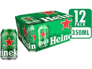 Cerveja Heineken Lata 350 Ml Pacote C/ 12 Unds