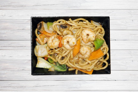 Teppanyaki Prawn Udon Noodles Tiě Bǎn Dà Xiā Wū Dōng