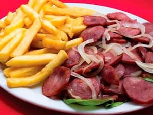 Calabresa Com Fritas 3 Brahma Duplo Malte