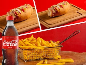 Combo Promocional: 2 Dogão 15Cm Batata Frita Refrigerante 1 Litro