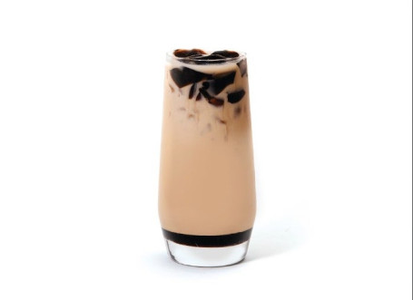 Hēi Táng Xiān Cǎo Nǎi Chá Dòng Brown Sugar Grass Jelly Milk Tea Iced