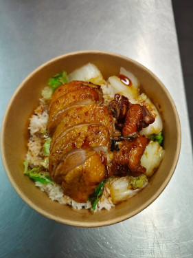 (M6) Roast Duck With Boiled Rice Shāo Yā Fàn