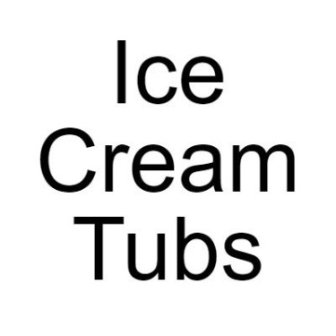 Ice Cream Tubs: 2 Scoops